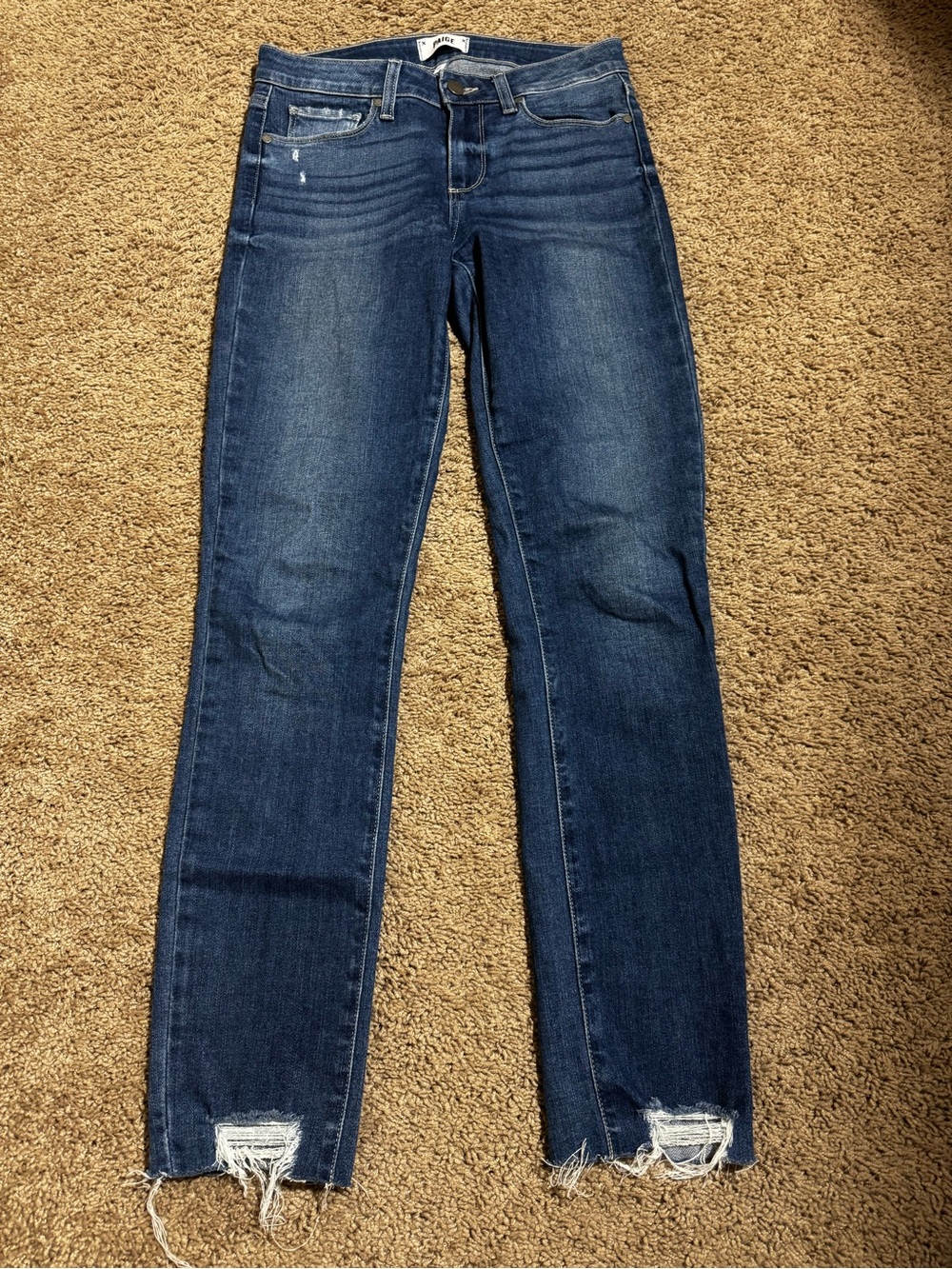 PAIGE Skyline Ankle Peg with Raw Distressed Hem 27